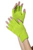 Fingerless Strickhandschuhe neon-grün